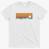 Retro Mountainscape - White