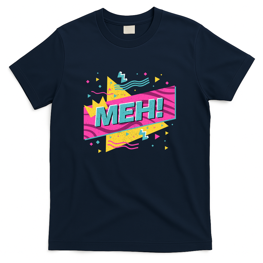 Retro Meh Memphis Style - Navy