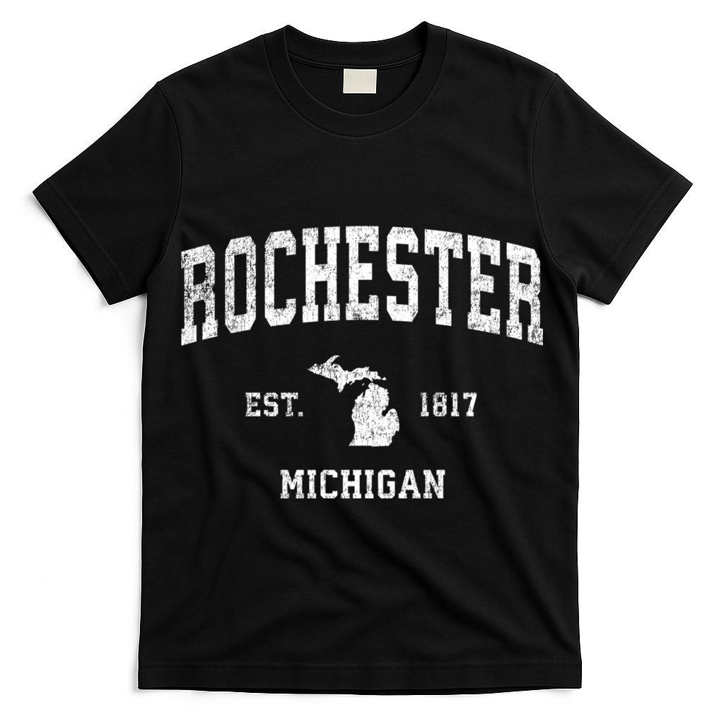 Rochester Michigan Mi Vintage Sports T-Shirt