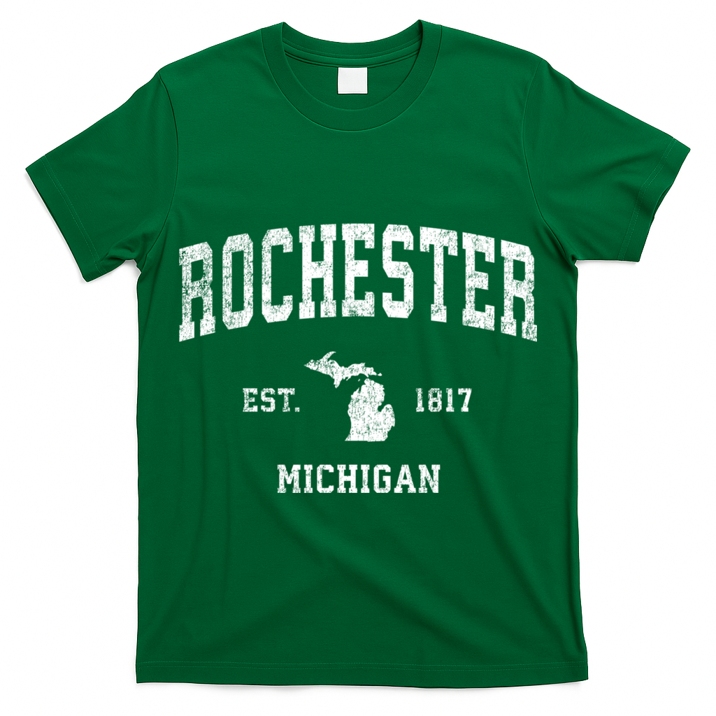 Rochester Michigan Mi Vintage Sports T-Shirt