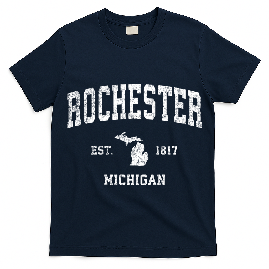 Rochester Michigan Mi Vintage Sports T-Shirt
