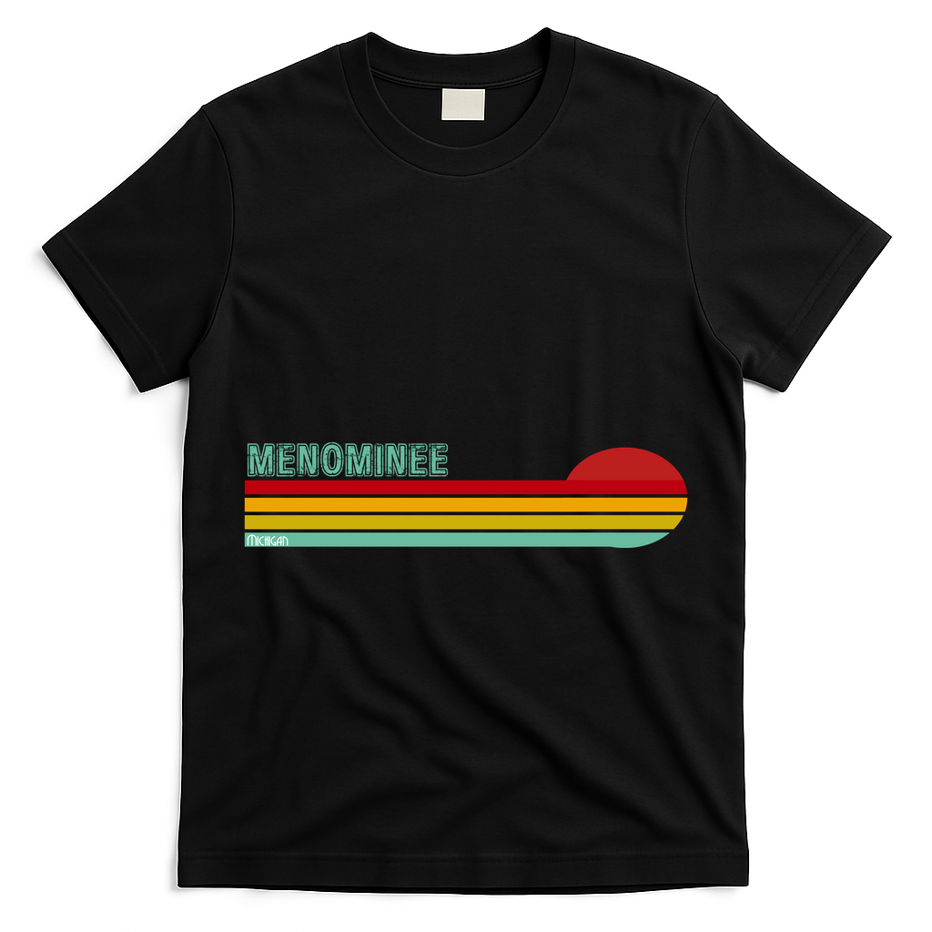 Retro Menominee Michigan T-Shirt