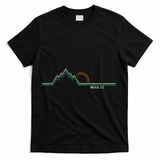 Retro Mountains Moab Utah Summer Hiking T-Shirt - Black