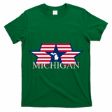 Retro Michigan Star Map T-Shirt