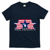 Retro Michigan Star Map T-Shirt