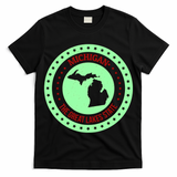 Retro Michigan The Great Lake State Logo T-Shirt