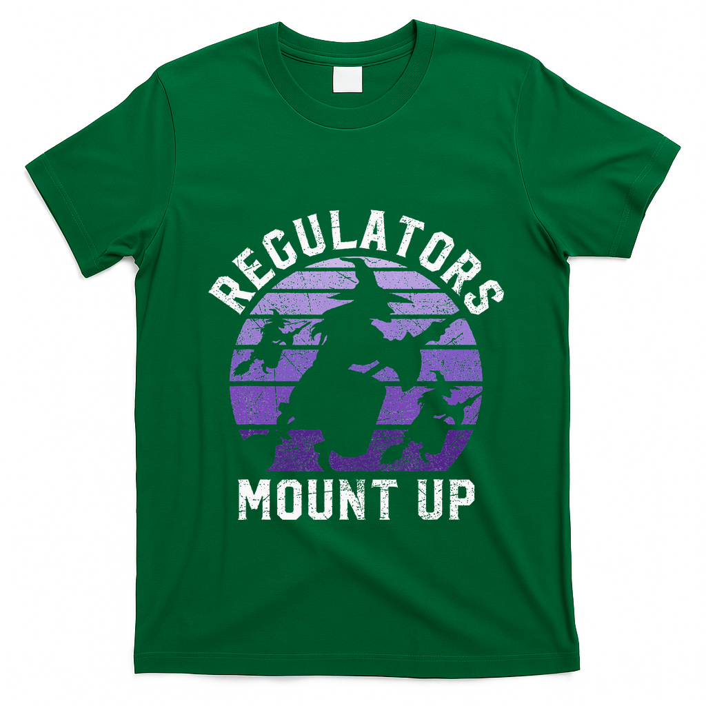 Regulators Mount Up Halloween Witch T-Shirt - Irish Green