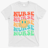 Retro Nurse Colorful Nurse Life Nurse's Day T-Shirt - White