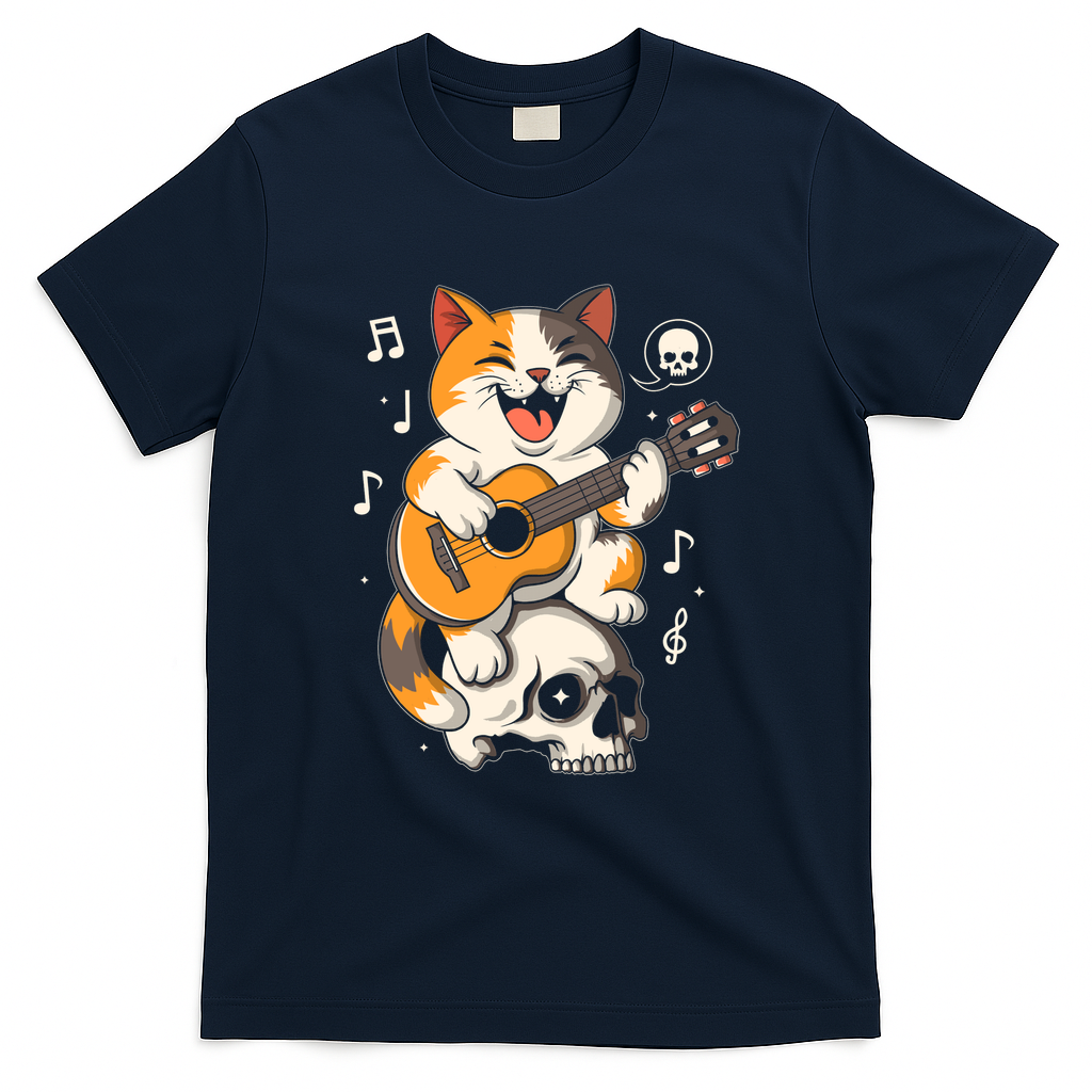 Rock ‘n’ Skull Cat - Navy