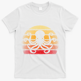 Retro Octopus Vintage T-Shirt - White