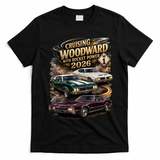 Rocket Power 2026 Woodward Ave M1 Car Cruise T-Shirt - Black