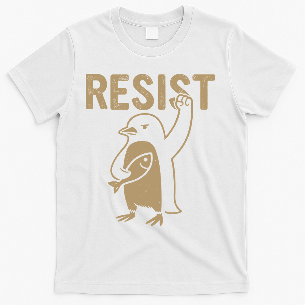 Resist Penguin T-Shirt - White