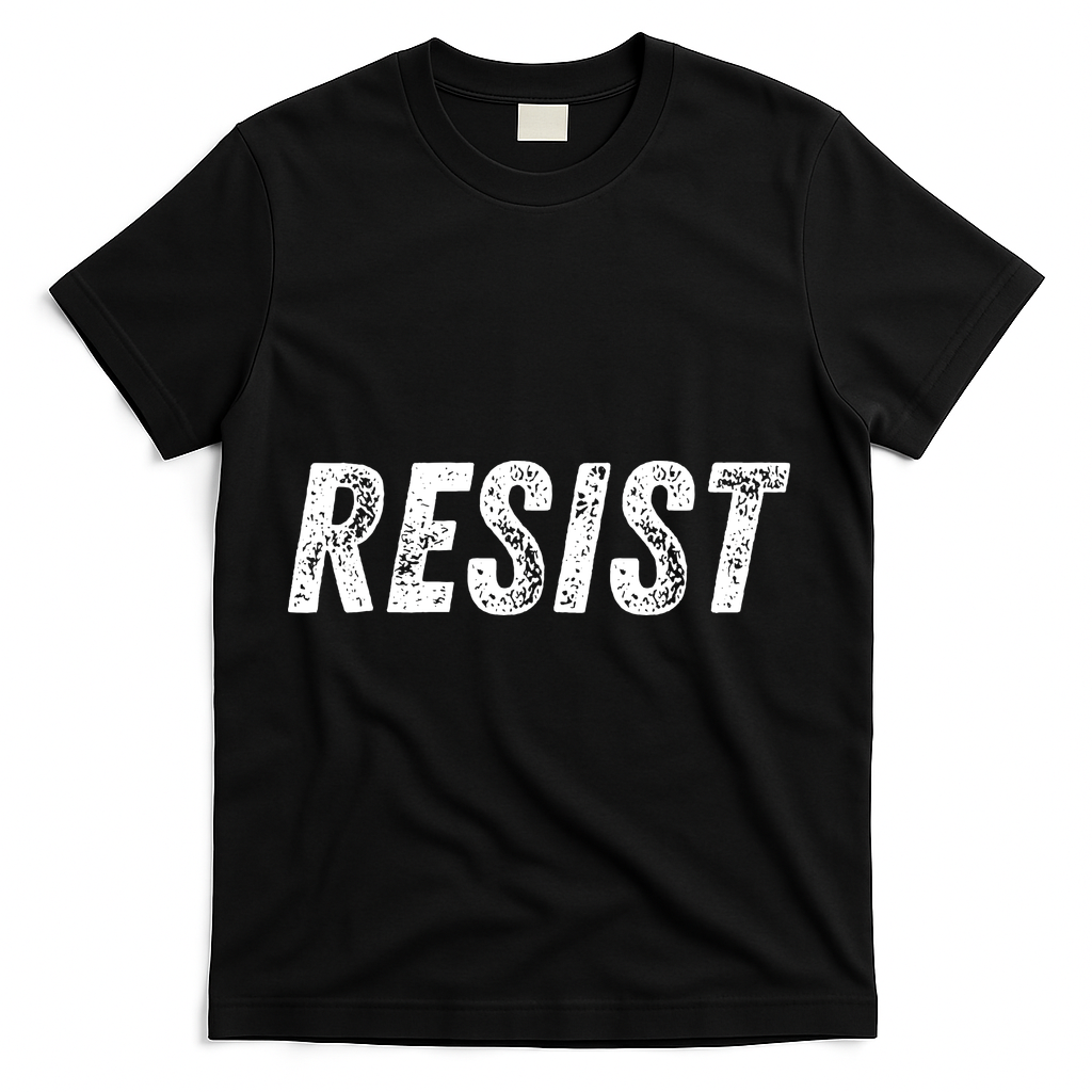 Resist Political T-Shirt - Black