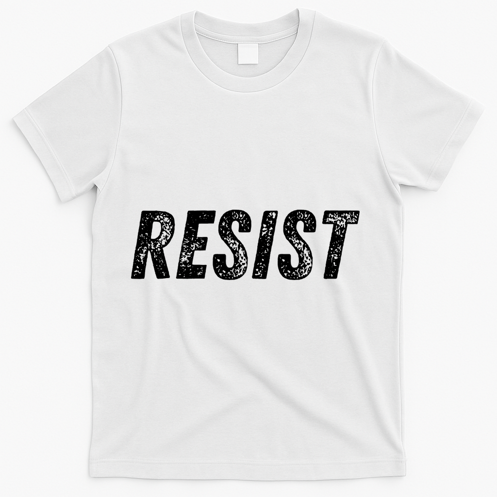 Resist Political T-Shirt - White