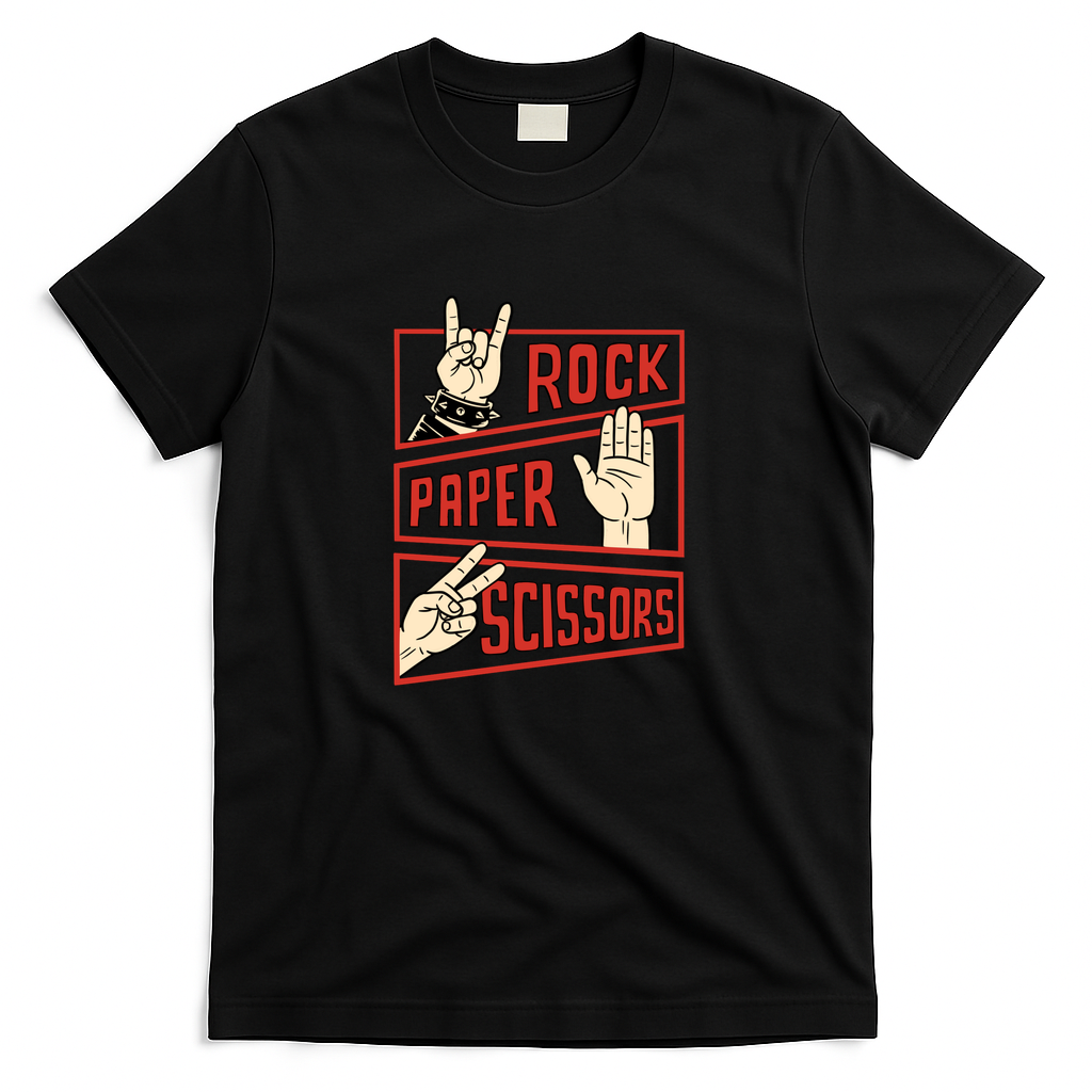 Rock Paper Scissors Game - Black