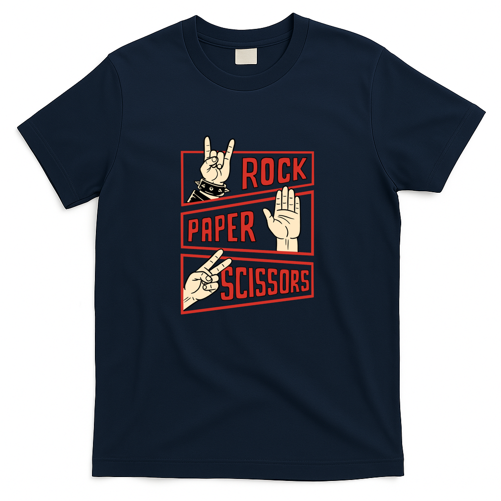 Rock Paper Scissors Game - Navy