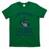 Rayne Rice Birds Louisiana Vintage Baseball Team Tribute T-Shirt - Green