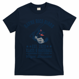 Rayne Rice Birds Louisiana Vintage Baseball Team Tribute T-Shirt - Navy