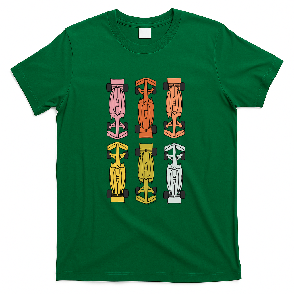 Rainbow Race Car - Green