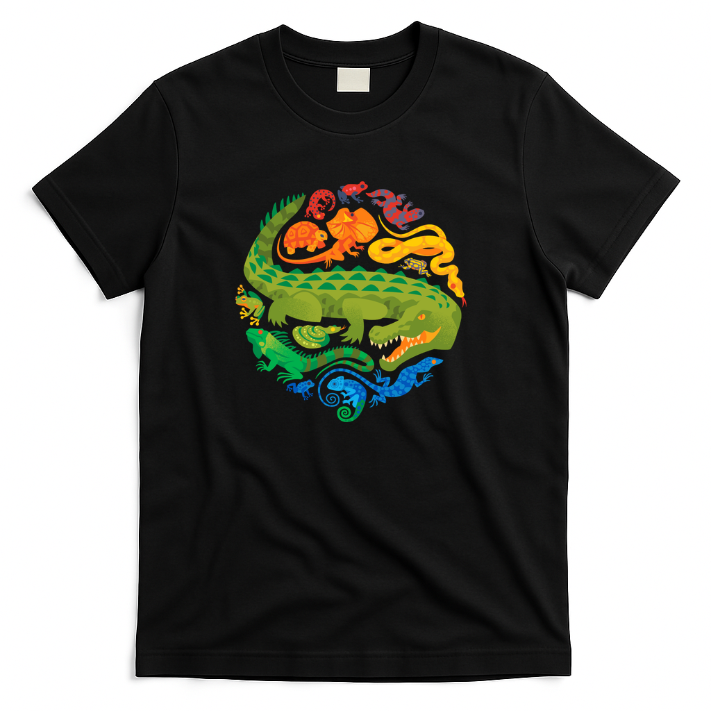 Reptile Rainbow - Black