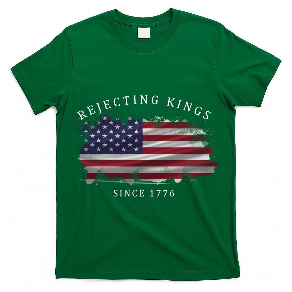 Retro Rejecting Kings Since 1776 Protest Pro Democracy T-Shirt