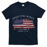 Retro Rejecting Kings Since 1776 Protest Pro Democracy T-Shirt