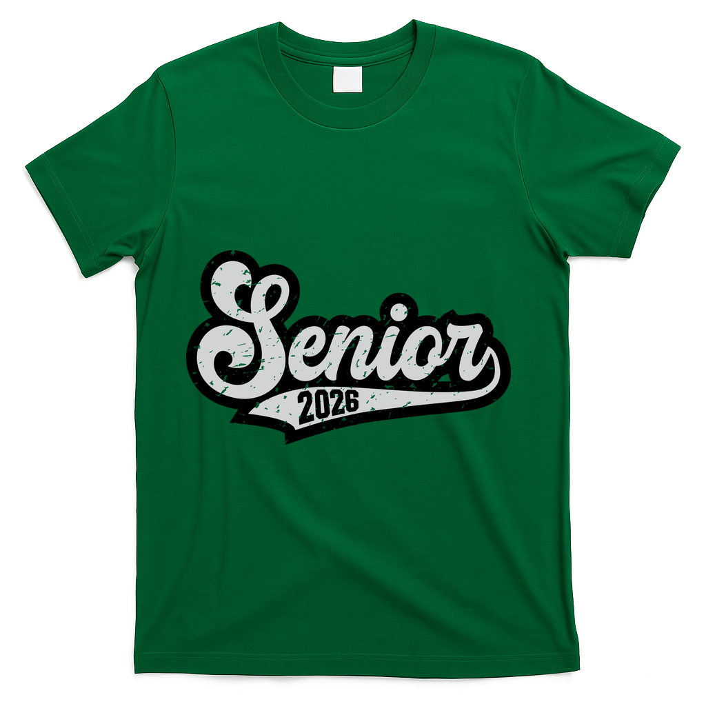 Retro Senior Classic Of 2026 Graduation T-Shirt - Green