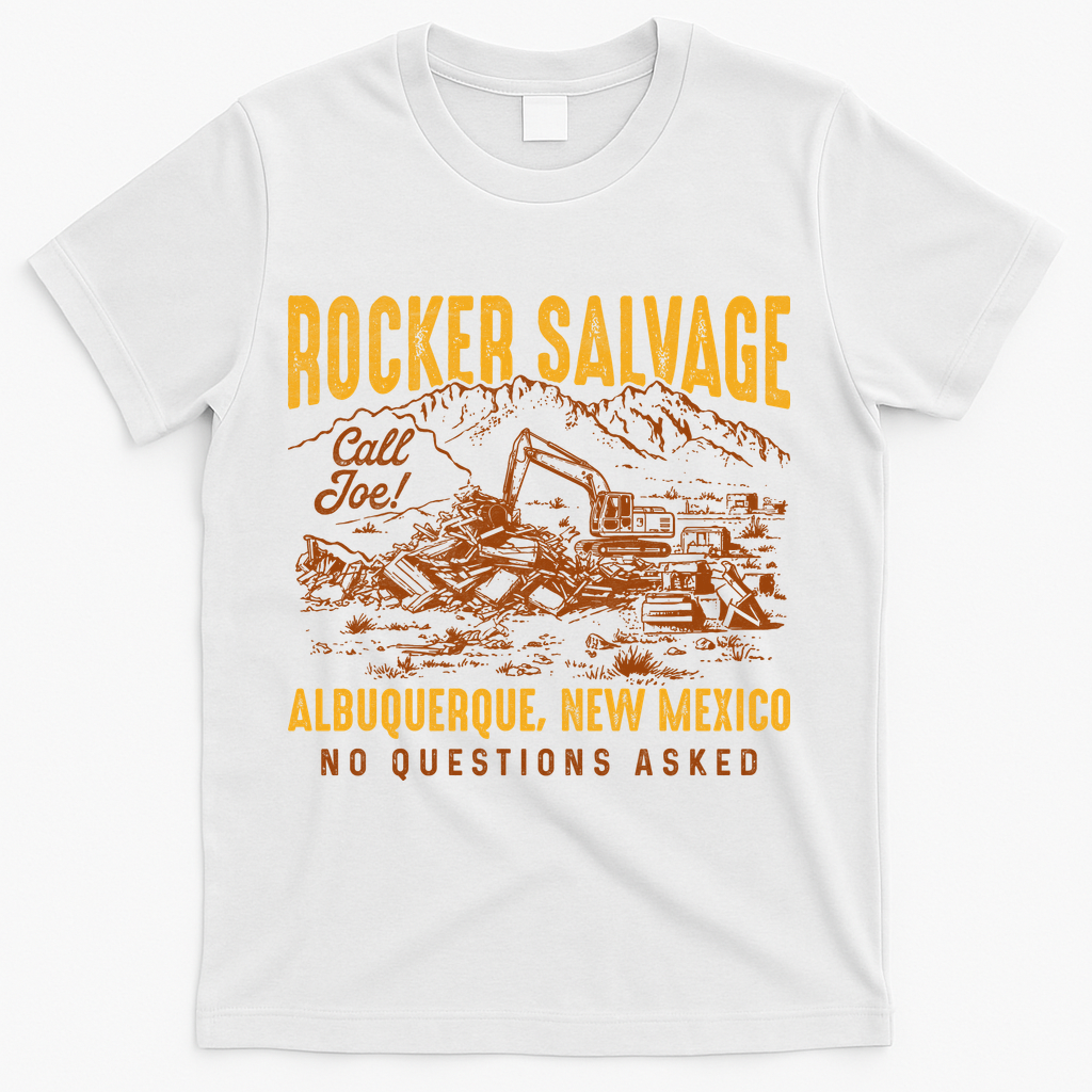 Rocker Salvage Call Joe Albuquerque Vintage New Mexico T-Shirt - White