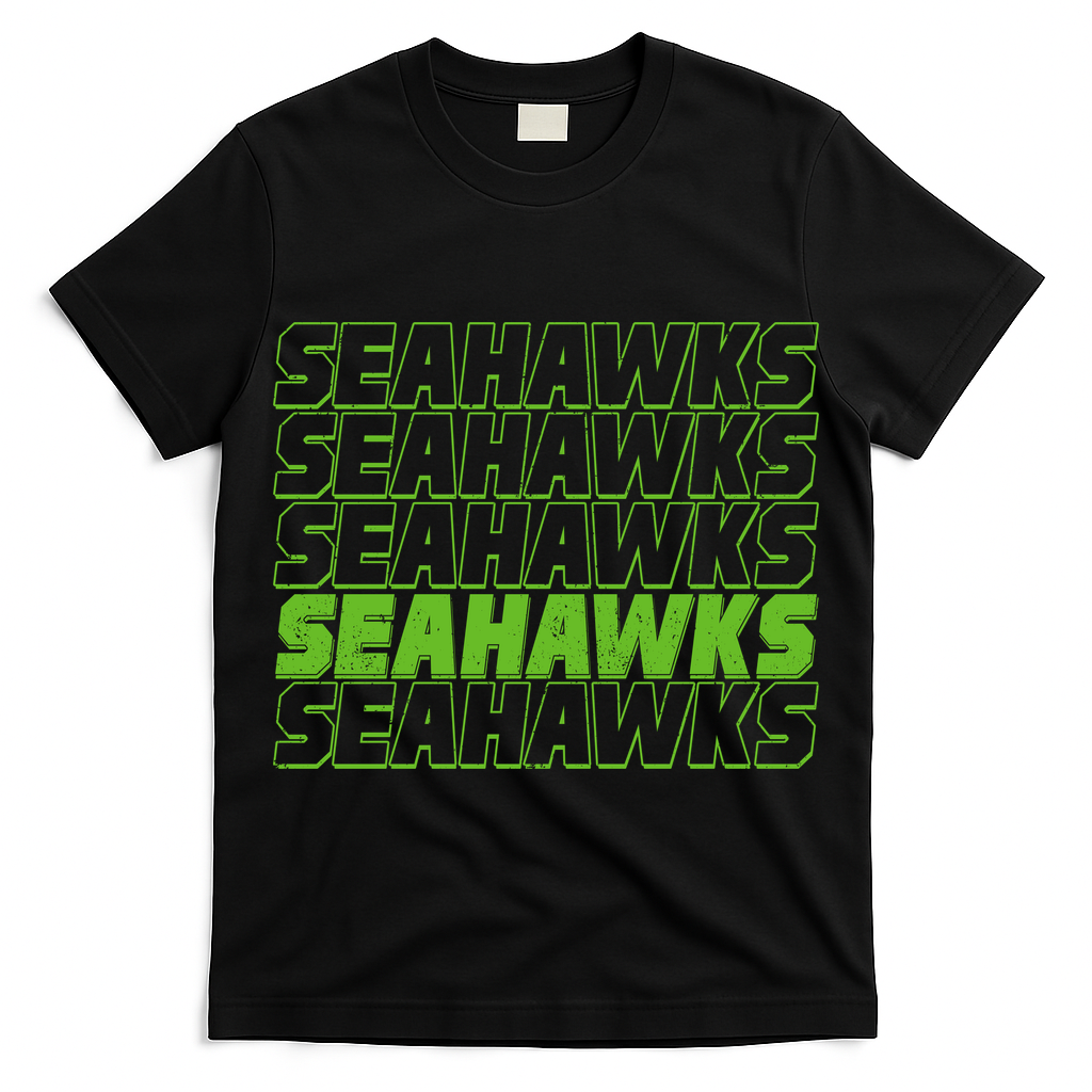 Retro Seahawks Football  T-Shirt
