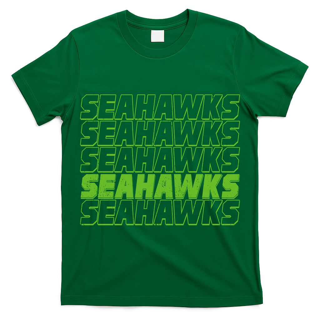 Retro Seahawks Football  T-Shirt