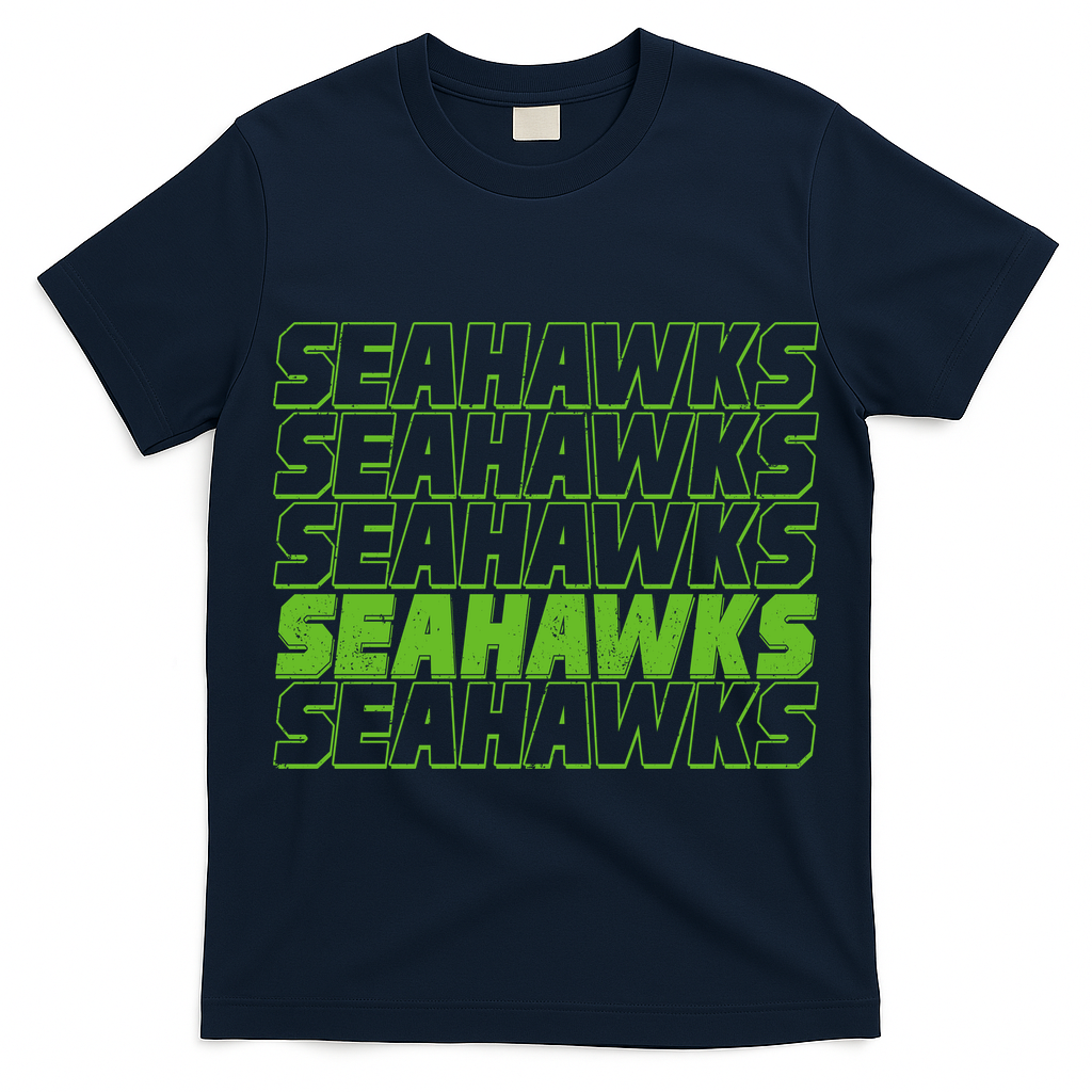 Retro Seahawks Football  T-Shirt
