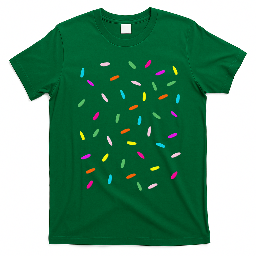 Rainbow Sprinkles Ice Cream Costume Halloween T-Shirt - Irish Green