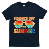 Retro Schools Out For Summer T-Shirt - Navy