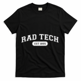 Rad Tech 1895 Radiology Xray Tech College School Cute Gift T-Shirt - Black