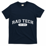 Rad Tech 1895 Radiology Xray Tech College School Cute Gift T-Shirt - Navy