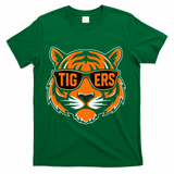 Retro Tigers Gift Sports Fan Name T-Shirt - Green