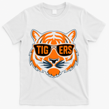 Retro Tigers Gift Sports Fan Name T-Shirt - White