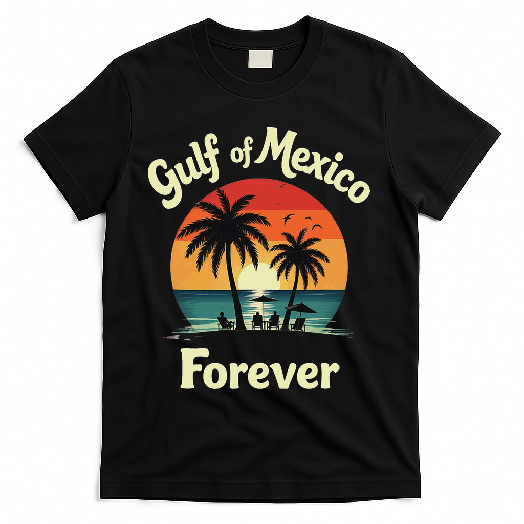 Resist Trump Gulf Of Mexico Forever T-Shirt - Black