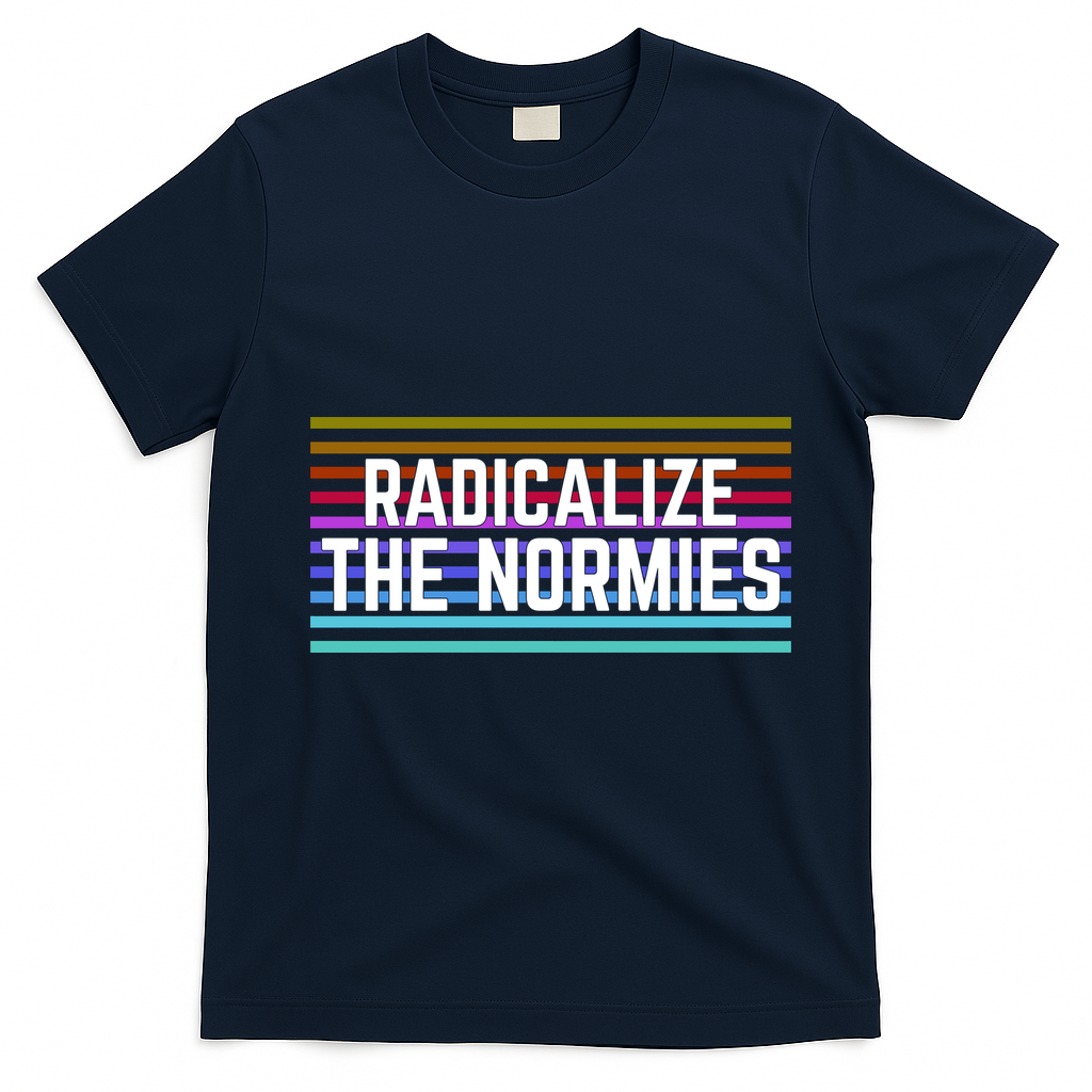 Radicalize The Normies T-Shirt - Navy Blue