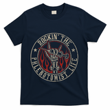 Rockin The Phlebotomist Life Phlebotomy Technician T-Shirt - Navy