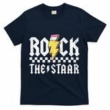 Rock The Staar Motivational Testing Day For Teacher Student T-Shirt - Navy