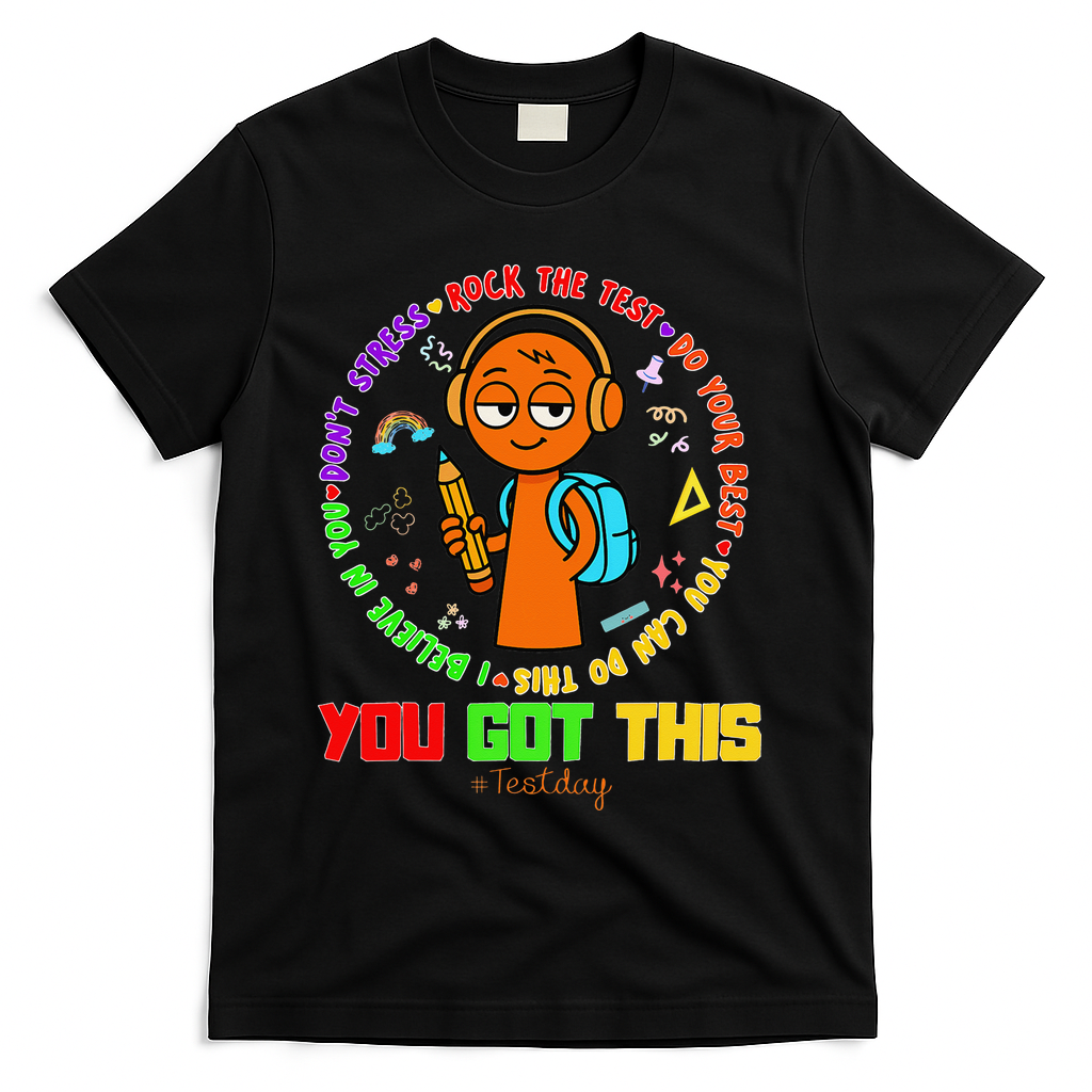 Rock The Test Test Day Teacher You Got This For T-Shirt - Black