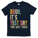 Rock The Test Dont Stress Motivational Student Teacher T-Shirt - Navy