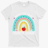 Rock The Test Day 4th Grade Teacher Fourth Grade Testing T-Shirt - White