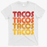 Retro Vintage Tacos T-Shirt - White