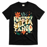 Retro VintageFlowers Vintage Foxtrot Delta Tango T-Shirt - Black