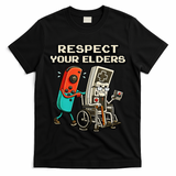 Respect Your Elders Retro Gaming Funny Gamer 80s T-Shirt