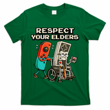 Respect Your Elders Retro Gaming Funny Gamer 80s T-Shirt