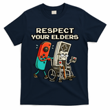 Respect Your Elders Retro Gaming Funny Gamer 80s T-Shirt