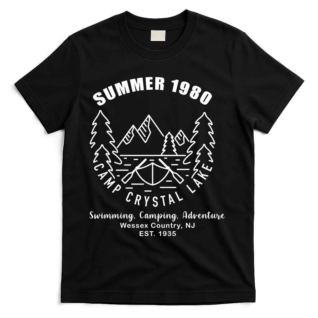Summer 1980 Camp Crystal Lake T-Shirt - Black